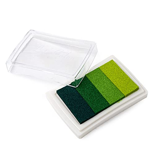 Mopec K43.05 Almohadilla de Tinta Degradado Verde para Dedo, 7.5 x 5.2 cm, Espuma