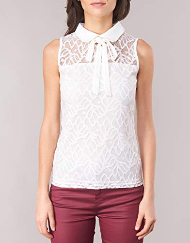 Morgan 171-dinco.p Camiseta sin Mangas, Blanco (Blanc), Medium para Mujer