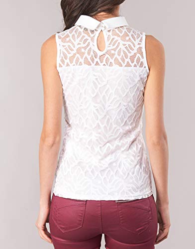 Morgan 171-dinco.p Camiseta sin Mangas, Blanco (Blanc), Medium para Mujer