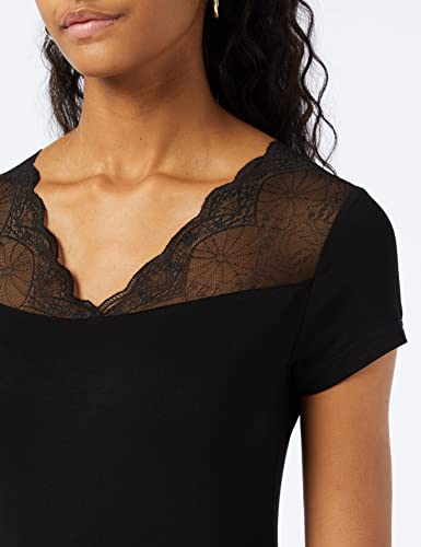 Morgan 191-dclary.n Camiseta, Negro (Noir Noir), Medium (Talla del Fabricante: TM) para Mujer