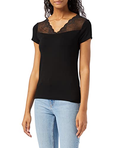 Morgan 191-dclary.n Camiseta, Negro (Noir Noir), Medium (Talla del Fabricante: TM) para Mujer