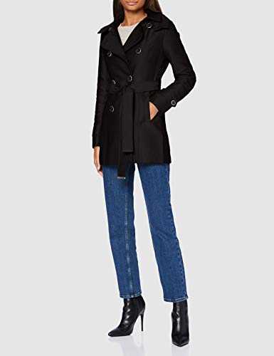 Morgan 201-gustav.n Trenchcoat, Negro, 34 para Mujer