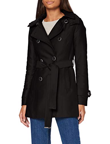 Morgan 201-gustav.n Trenchcoat, Negro, 34 para Mujer