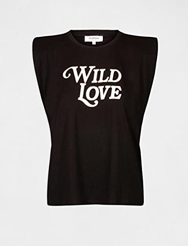 Morgan Tshirt Dpaul Camiseta, Negro, XS para Mujer