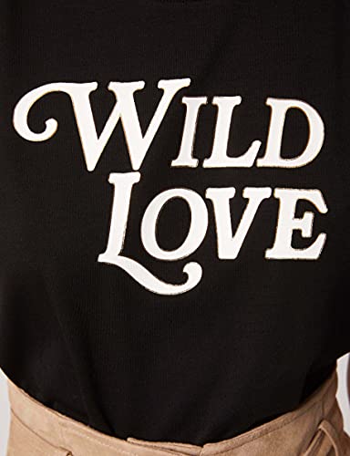 Morgan Tshirt Dpaul Camiseta, Negro, XS para Mujer