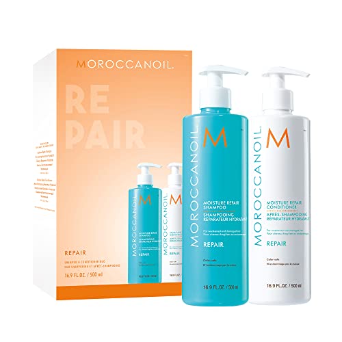 Moroccanoil Set de Champú y Acondicionador Reparador, medio litro