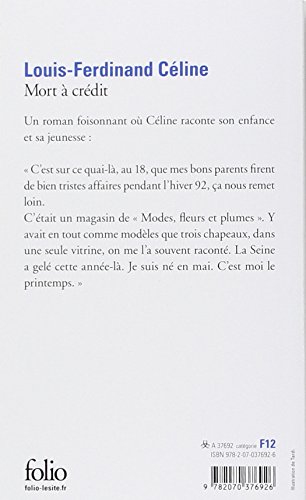 Mort à crédit: 1692 (Folio)