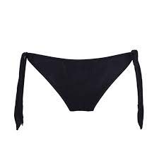 Moschino Bikini Bottom con logotipo dorado y cierre con cordones P/E 2020 Negro L