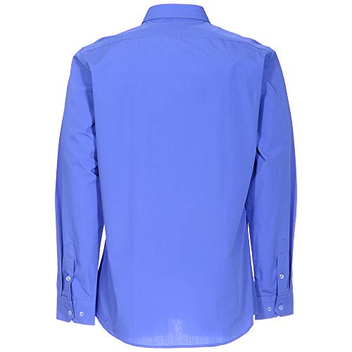 Moschino Camisas formales de manga larga para hombre Light Navy Solid 52 ES/ 41 cm