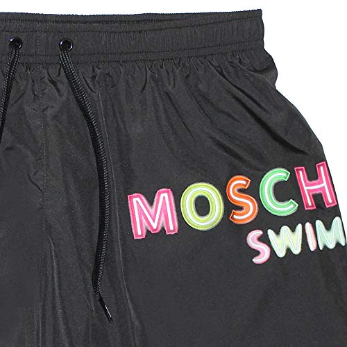 Moschino Swim Costume uomo Nero con Logo Fluo 6162 Nero XL