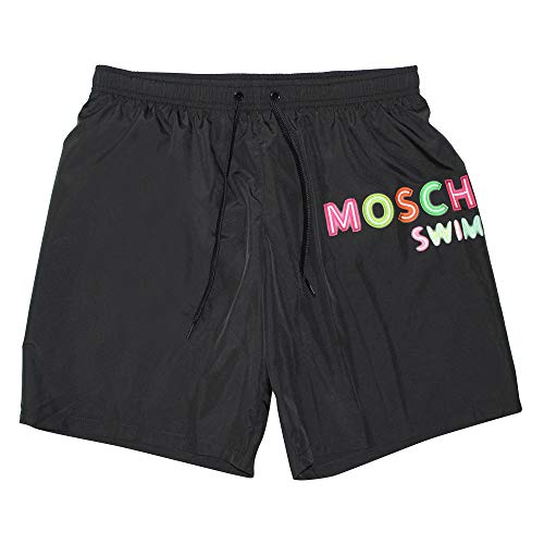 Moschino Swim Costume uomo Nero con Logo Fluo 6162 Nero XL