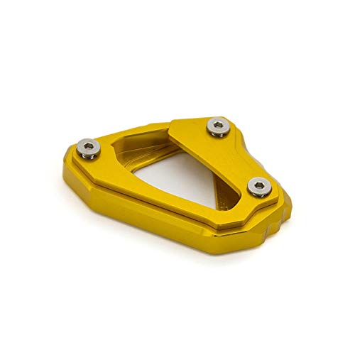 Moto Monturas Accesorios Placa De Soporte para Motocicleta, Soporte Lateral, Almohadilla De Extensión para Ampliar El Pie para Yamaha MT-10 / FZ-10 MT10 FZ10 2016-2018 2016 2017 2018 (Color : Oro)