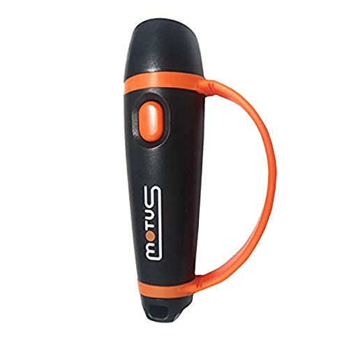 Motus Sybil Silbato electrónico con Potencia de 120 (5 dB), 2 Tonos y señal SOS, Unisex Adulto, Negro, Talla única