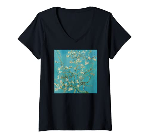 Mujer Almond Blossom Vincent van Gogh Arte Moderno Arte Clasico Camiseta Cuello V