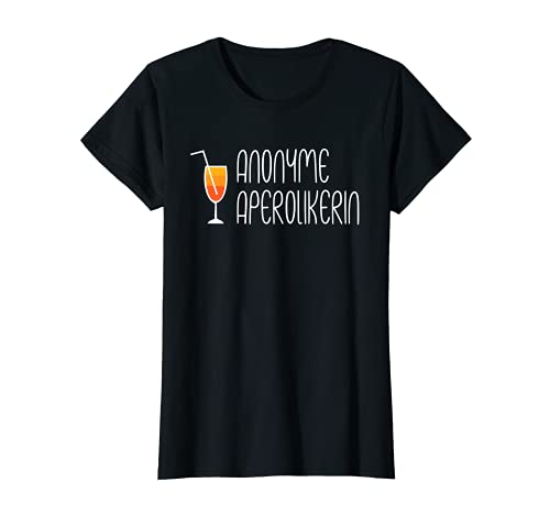 Mujer Aperol Spritz Sommer Cocktail Anonyme Aperolikerin Camiseta