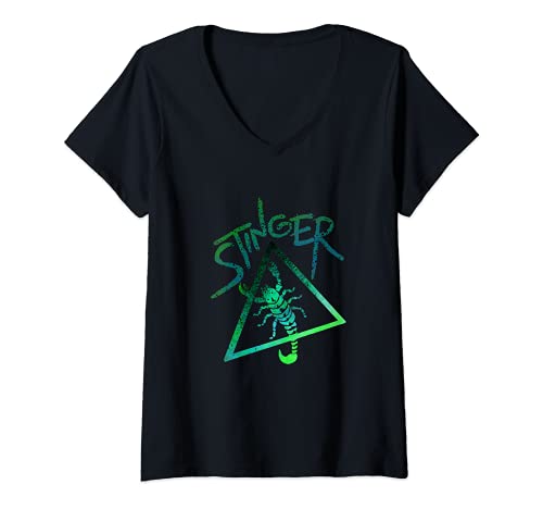 Mujer Escorpiones Stinger Scorpion Gift Scorpions Camiseta Cuello V