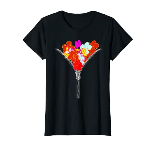Mujer Flores y madurez de primavera, idea de regalo para mujeres, hermosas. Camiseta