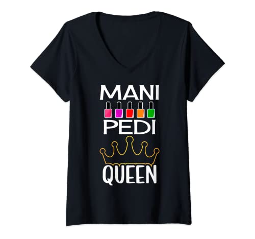 Mujer Manicura pedicura Cosmética Camiseta Cuello V