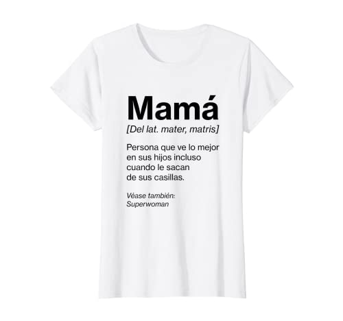 Mujer Mejor Mamá Día de la madre originales definición Decoracion Camiseta