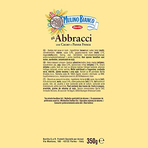 Mulino Bianco Abbracci Galleta, 350 Gramos