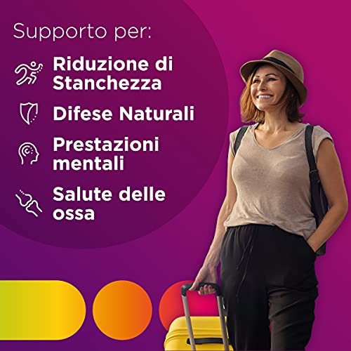 Multicentrum Mujer suplemento alimenticio multimineral, con vitamina D, especialmente formulado para combatir el cansancio y el cansancio para mujer, 60 pastillas