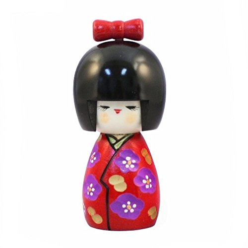Muñeca Kokeshi - Momochan Red