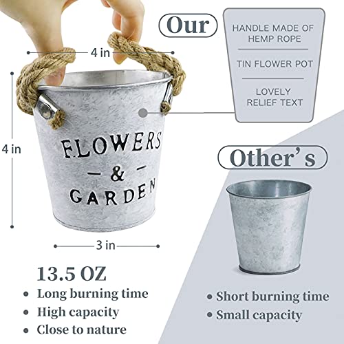 MUOIVG Velas de Citronela,100% Natural Cera de Soja Candl,Velas Perfumada con Limón,Velas Aromaticas,per Exterior Interior, Camping, hogar, jardín, Picnic,Regalos, 2 * 13.5oz,100h