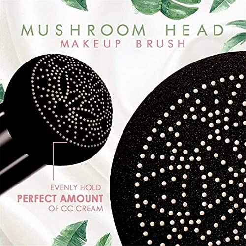 Mushroom Head Air Cushion CC Cream, TIK Tok Mushroom Head Air Cushion CC Cream Long Lasting Matte Foundation (Natural)