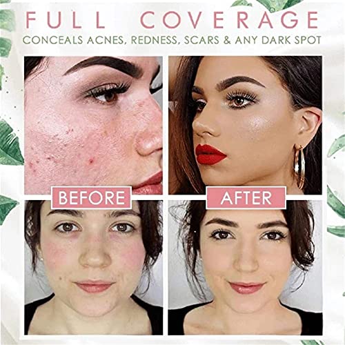 Mushroom Head Air Cushion CC Cream, TIK Tok Mushroom Head Air Cushion CC Cream Long Lasting Matte Foundation (Natural)