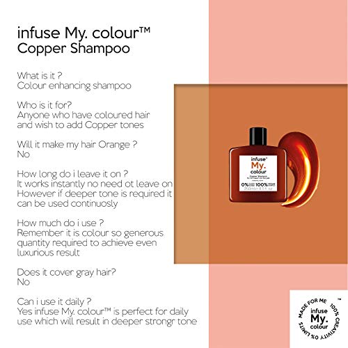 My. haircare Colour pigmento infused Champú to Enhance Vibrancy and Tonal Longevity og The Colour Hair, 250 ml, Copper