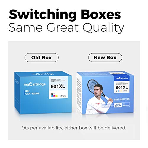 MyCartridge compatibles con Cartuchos de Impresora HP 901 XL para impresoras Todo-en-uno HP Officejet 4500 J4580 J4680
