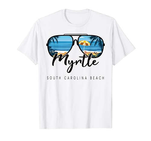 Myrtle Beach South Carolina Palm Tree - Gafas de sol Camiseta
