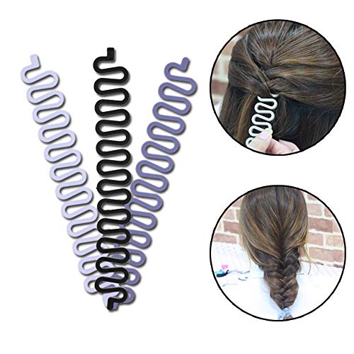 N-K Herramienta de diseño de pelo tejida, pelo de espiga trenzado, resistente y práctico.
