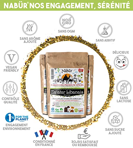 Nabür ⭐ Za'atar Libanés Del Chef ⭐ 500 Gr ⭐ GOURMET ⭐ Auténtico, Rico, Poderoso Bag Bolso reutilizable ⭐ LANZAMIENTO DE OFERTA