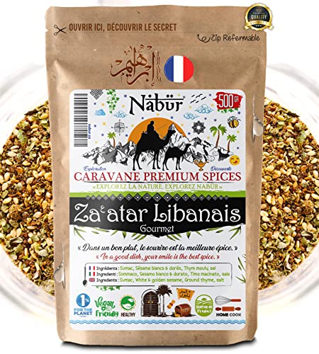 Nabür ⭐ Za'atar Libanés Del Chef ⭐ 500 Gr ⭐ GOURMET ⭐ Auténtico, Rico, Poderoso Bag Bolso reutilizable ⭐ LANZAMIENTO DE OFERTA