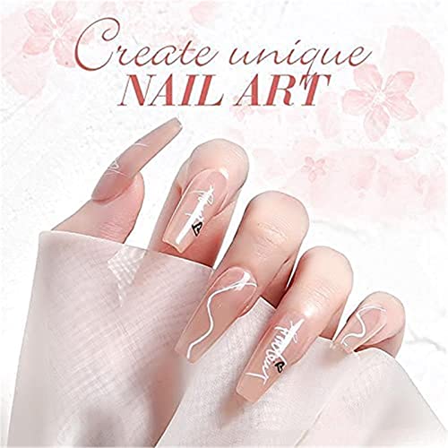 Nail Art Painting Pen Quick Dry Acrylic Paint Graffiti Pen 1mm Tip DIY Nail Beauty Tool, Nail Dotting Painting Drawing Pens, Nail Art Liner Pen for Acrylic/Natural/Gel (4 Color)