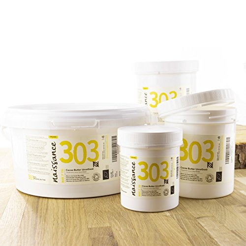Naissance Manteca de Cacao BIO n. º 303 – 100g - Pura, natural, certificada ecológicamente, vegana, no OGM - Ideal para recetas cosméticas DIY