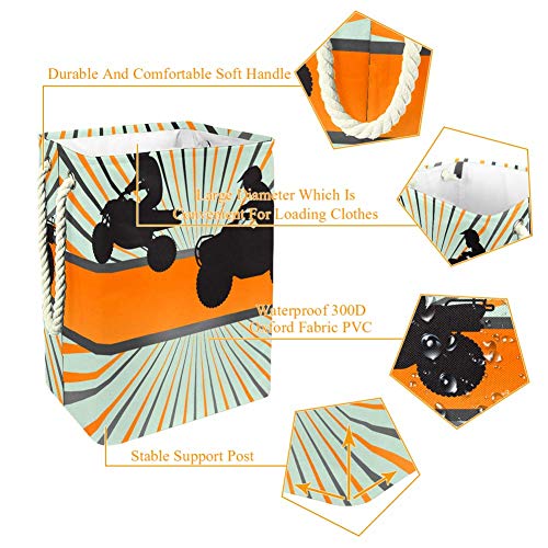 Nakw88 - Cesta de lavandería para quad, impermeable, cuadrada, tela Oxford, plegable, cesta de almacenamiento
