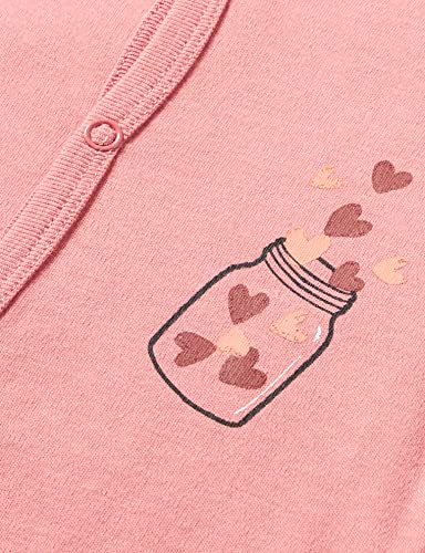 NAME IT Nbfnightsuit 3p W/F Dusty Rose Noos Mamelucos para bebés y niños pequeños, Rosa pálido, 1 Mes