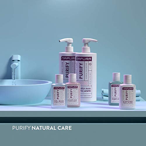 Napura Purify Champú purificante para cuero cabelludo sano 750ml - Limpiador purificante y purifica el cabello - cero picazón, irritación - efecto antiséptico y antibacteriano