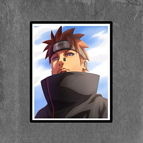 Naruto Anime Artwork Uchiha Madara Sasuke Akatsuki Pain - Póster digital (8 x 10 pulgadas), sin marco, 8 unidades