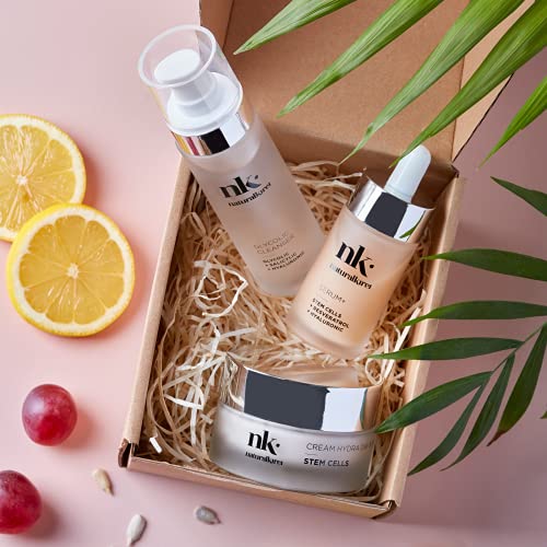 NATURALKIREI - Pack NK Anti-aging - Crema antiarrugas NK Cream Hydra Day & Night (50ml) + NK Sérum+ (30ml) + NK Glycolic Cleanser exfoliante facial (50ml)