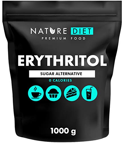 Nature Diet - Eritritol 2 x 1000 g | Edulcorante natural | Cero calorías | Reemplazo de azúcar | Sustituto de azúcar