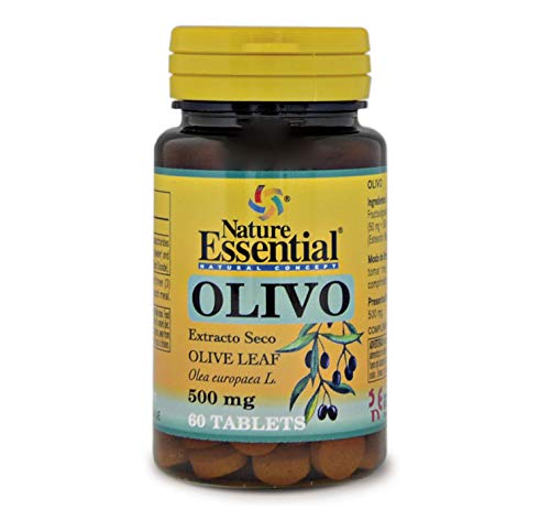 Nature Essential | Olivo 500 mg | 60 Cápsulas | Extracto Seco | Con Ácido Oleico Omega-9 | Propiedades Antiinflamatorias y Antioxidantes | Sin Lactosa