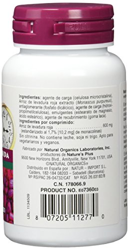 Nature's Plus - Levadura roja de arroz