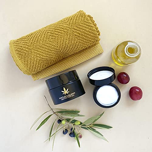 NaturKalamo - Crema Facial Vegana - 50 ml - Hidrata, Ilumina y Protege tu Rostro - Crema Hidratante Testada Dermatológicamente - Cosmética Natural Fabricada en España