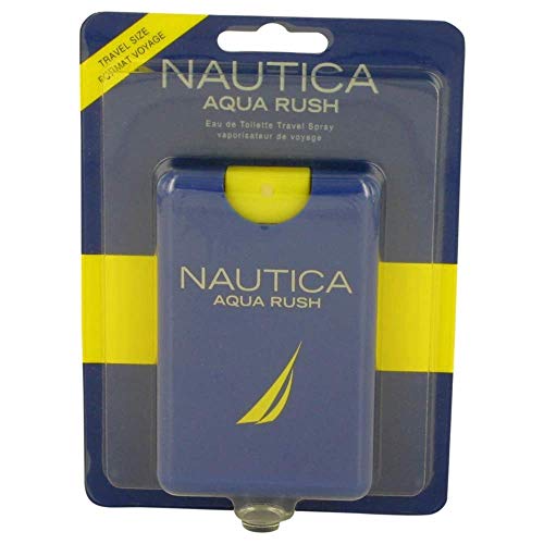 Nautica Aqua Rush by Nautica for Men Mini EDT Cologne Spray 0.67 oz. New in Box by Nautica