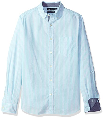 Nautica Classic Fit Stretch Vertical Stripe Button Down Shirt