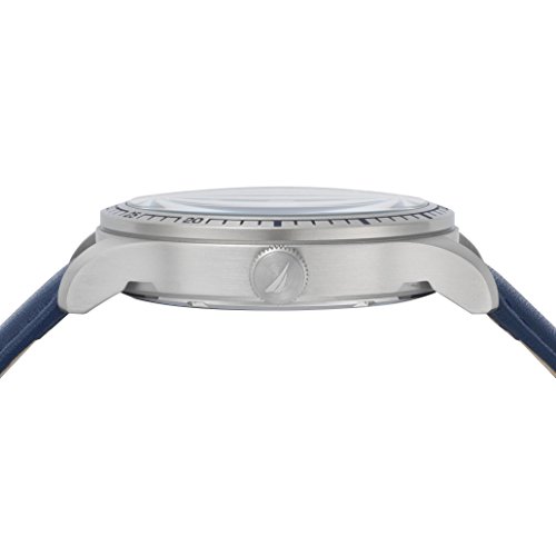 Nautica (NAVTJ) Reloj Analogico para Hombre de Cuarzo con Correa en Cuero NAPB05001