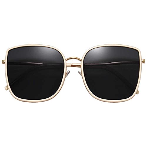 NC Gafas De Sol Gafas De Sol Cuadradas De Moda Retro Gafas Polarizadas Anti-Ultravioleta Estuche para Gafas de Felpa del Mismo Estilo